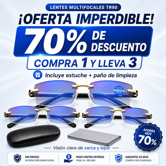 PROMO 3x1: 🔥 LLEVA 3 Y PAGA 1 🔥 Gafas de Aumento Inteligente TR90 + Kit GRATIS