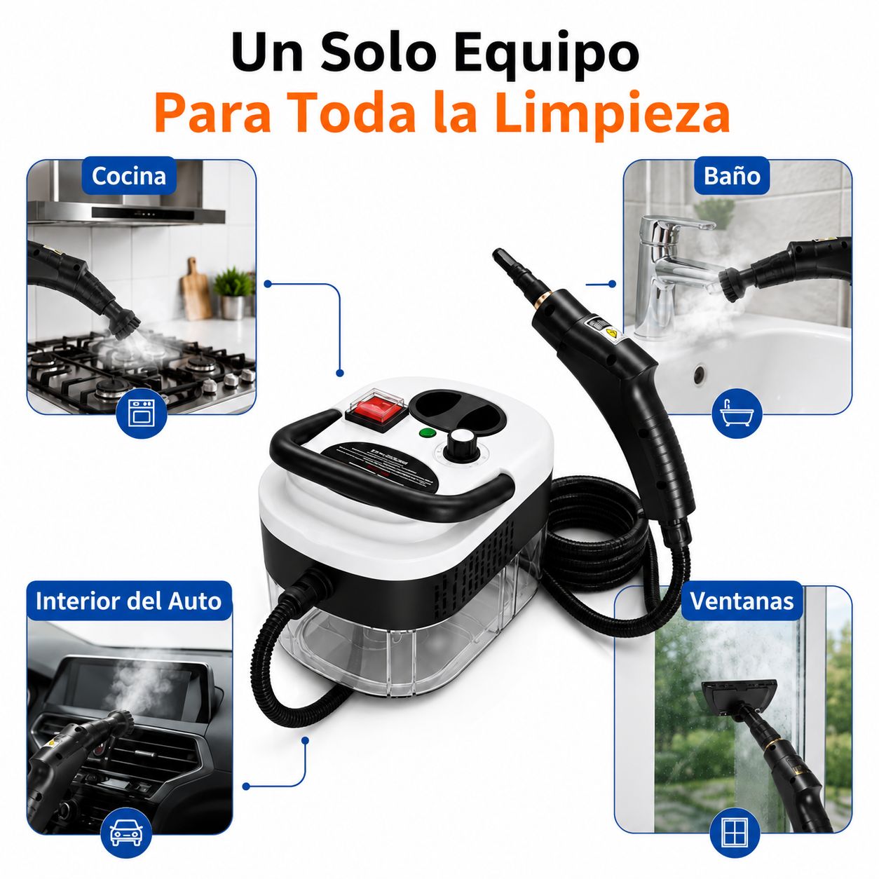PROMO 🔥 Limpiador a Vapor con Esterilización a Presión