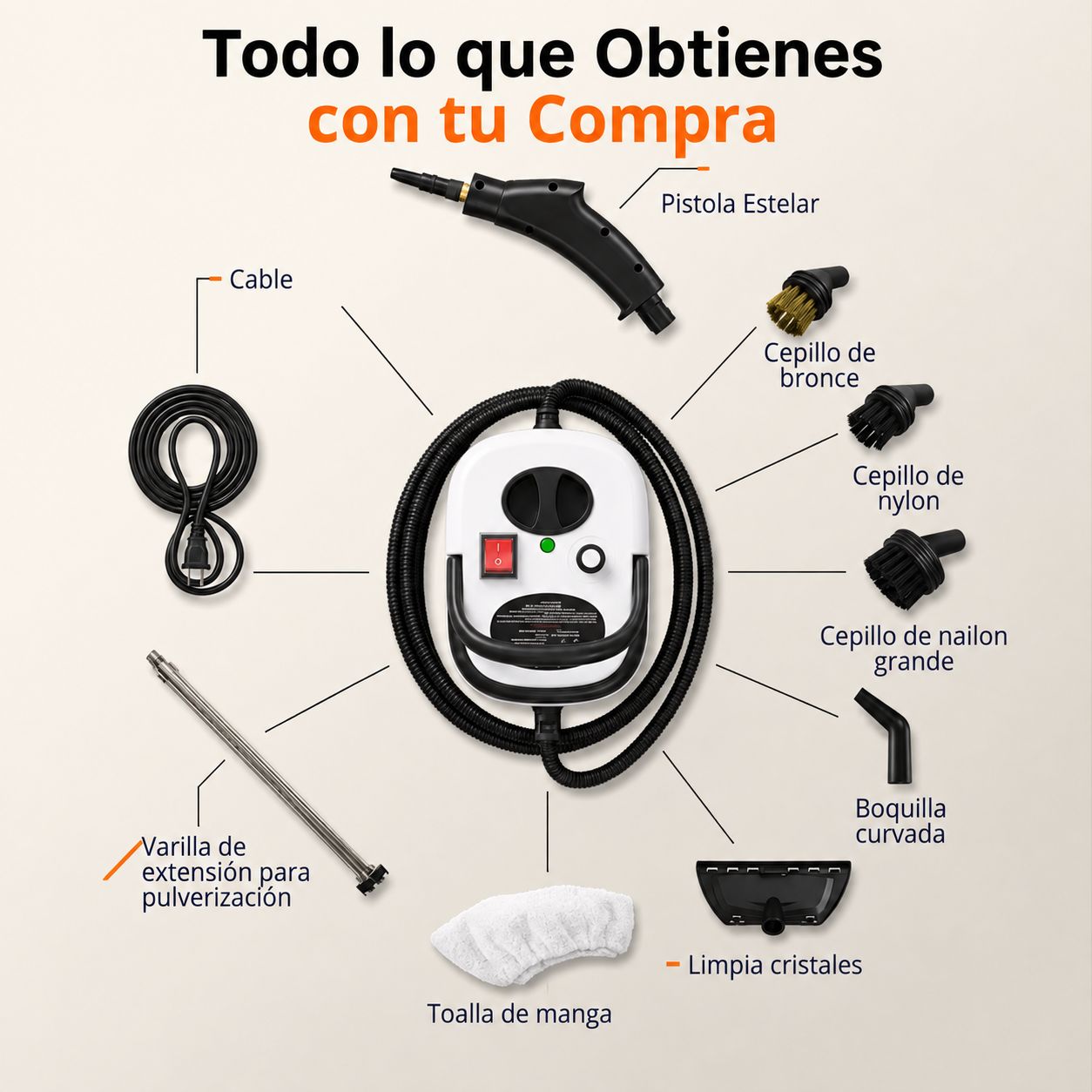 PROMO 🔥 Limpiador a Vapor con Esterilización a Presión